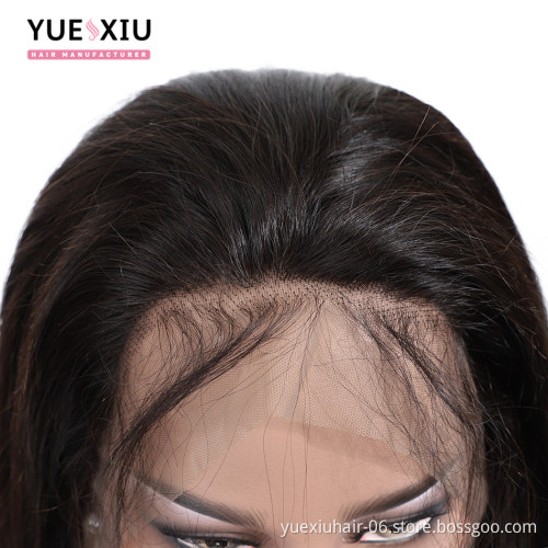 Virgin Brazilian Human Hair Wigs Straight Transparent Lace Front Human Full Lace Hair Wigs for Black Women